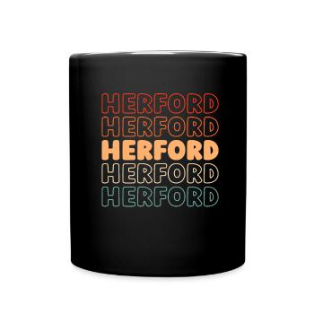 Deutsche Stadt Herford Nordrheinwestfalen - Tasse einfarbig - Schwarz - Vorne