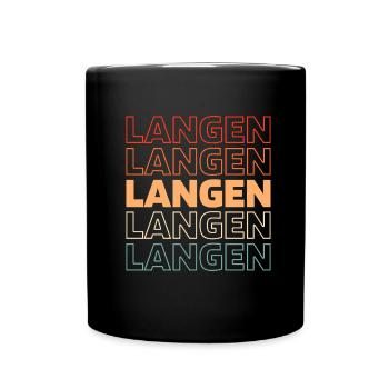 Ville allemande de Langen, Hesse - Mug uni - noir - Devant