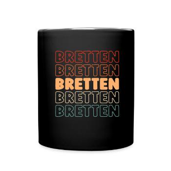 Deutsche Stadt Bretten Badenwürttemberg - Tasse einfarbig - Schwarz - Vorne