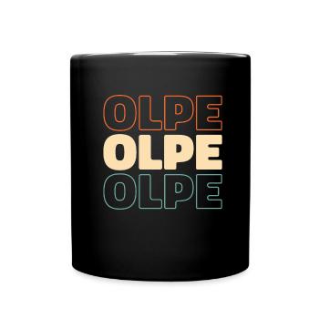 Deutsche Stadt Olpe Nordrheinwestfalen - Tasse einfarbig - Schwarz - Vorne