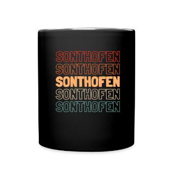 Ville allemande de Sonthofen, Bavière - Mug uni - noir - Devant