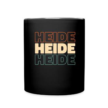 Deutsche Stadt Heide Schleswigholstein - Tasse einfarbig - Schwarz - Vorne