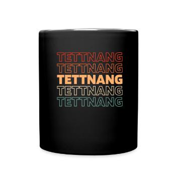 Deutsche Stadt Tettnang Badenwürttemberg - Tasse einfarbig - Schwarz - Vorne