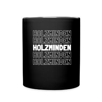 German city Holzminden, Lower Saxony - Full Colour Mug - black - Front