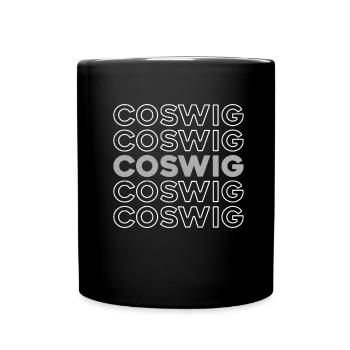 Deutsche Stadt Coswig Sachsen - Tasse einfarbig - Schwarz - Vorne