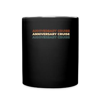 Kreuzfahrt - Tasse einfarbig - Schwarz - Vorne