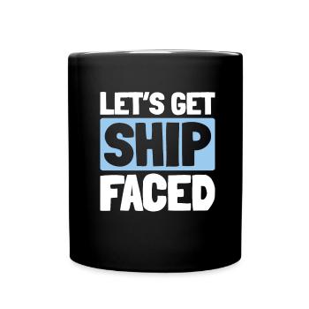 Croisière - Mug uni - noir - Devant