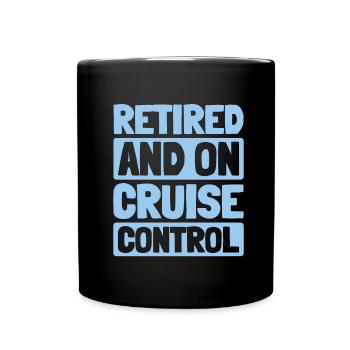 Cruise Retraite - Mug uni - noir - Devant