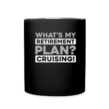 Cruise Retraite - Mug uni - noir - Devant