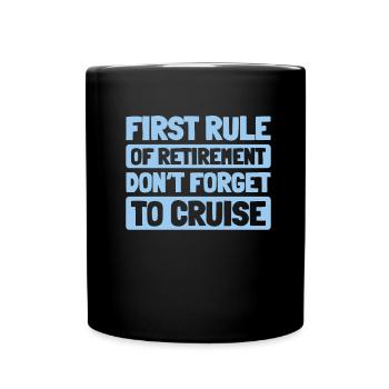 Cruise Retraite - Mug uni - noir - Devant