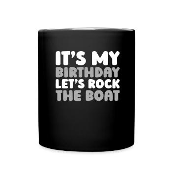 Kreuzfahrt Birthday Cruise - Full Colour Mug - black - Front