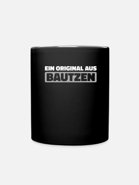 Deutsche Stadt Bautzen Sachsen - Tasse einfarbig - Schwarz