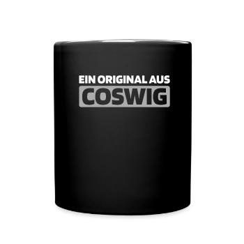 Deutsche Stadt Coswig Sachsen - Tasse einfarbig - Schwarz - Vorne