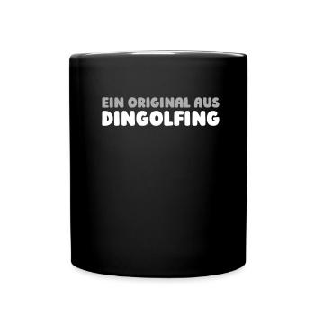 Deutsche Stadt Dingolfing Bayern - Tasse einfarbig - Schwarz - Vorne