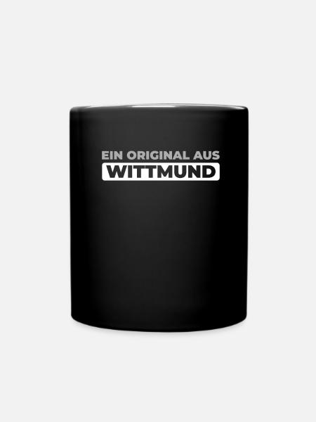 Deutsche Stadt Wittmund Niedersachsen - Tasse einfarbig - Schwarz