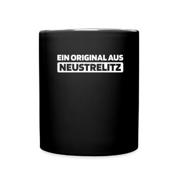 Ville allemande de Neustrelitz, Mecklembourg-Poméranie occidentale - Mug uni - noir - Devant