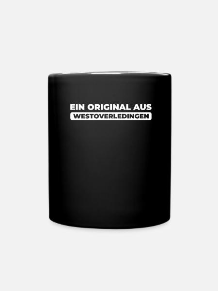 Deutsche Stadt Westoverledingen Niedersachsen - Tasse einfarbig - Schwarz