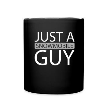 Schneemobil Motorschlitten Juste un motoneigiste - Mug uni - noir - Devant