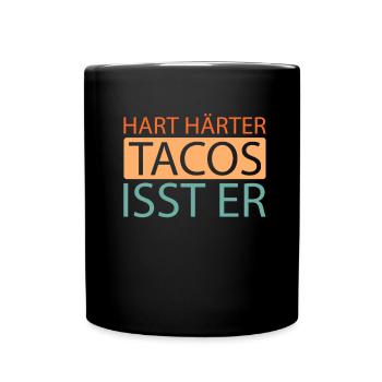 Tacos - Tasse einfarbig - Schwarz - Vorne