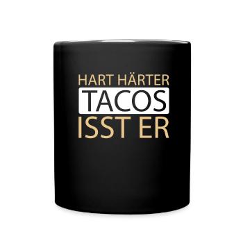 Tacos - Tasse einfarbig - Schwarz - Vorne
