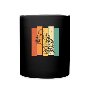 Tischtennis Pingpong Tischtennis Ninja - Tasse einfarbig - Schwarz - Vorne