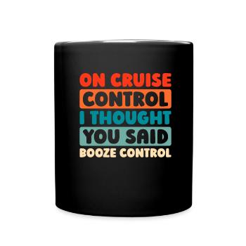 Kreuzfahrt - Tasse einfarbig - Schwarz - Vorne