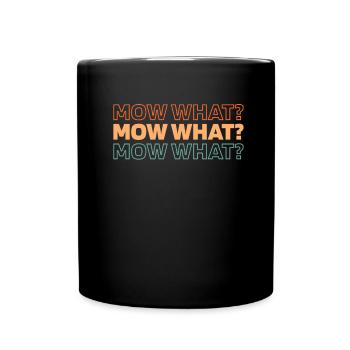 Rasenmäher Mähen - Tasse einfarbig - Schwarz - Vorne