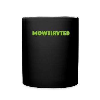 Rasenmäher Mähen - Tasse einfarbig - Schwarz - Vorne