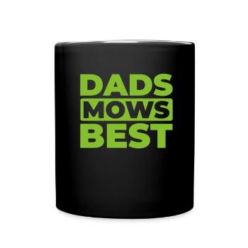 Rasenmäher Mähen - Tasse einfarbig - Schwarz - Vorne