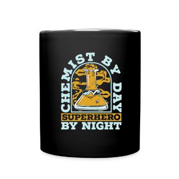 Chimiste en chimie - Mug uni - noir - Devant