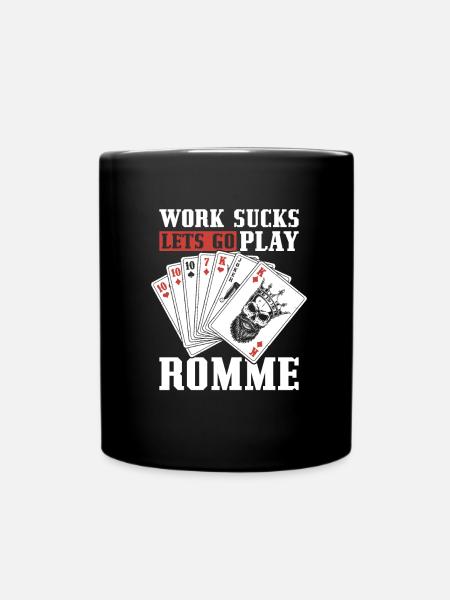 Rommé - Tasse einfarbig - Schwarz