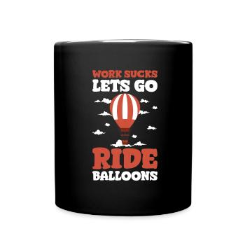Hot Air Ballooning Ballooning - Full Colour Mug - black - Front