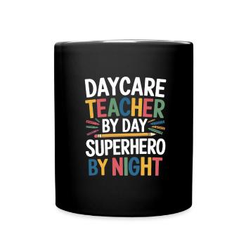 Kindergarten teacher, childminder, childminder - Full Colour Mug - black - Front