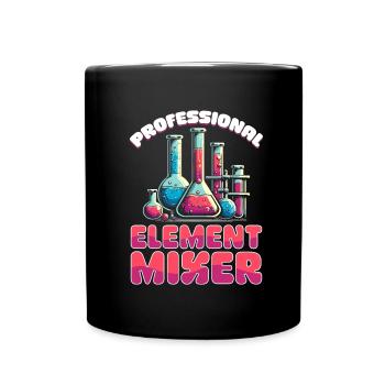 Chimiste en chimie - Mug uni - noir - Devant