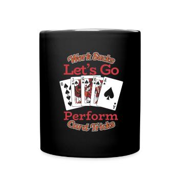 Card tricks - Full Colour Mug - black - Front