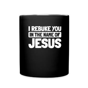 Christ Christentum - Tasse einfarbig - Schwarz - Vorne