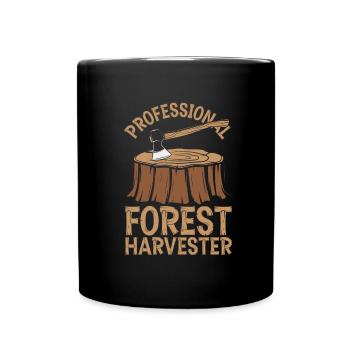 Wood chippers, forestry workers, lumberjacks - Full Colour Mug - black - Front
