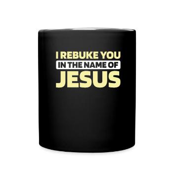 Christ Christentum - Tasse einfarbig - Schwarz - Vorne