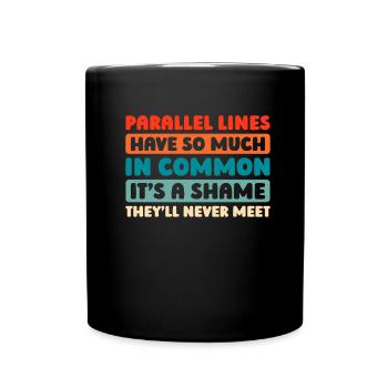 Mathe Mathematik Math Funny Pun - Tasse einfarbig - Schwarz - Vorne