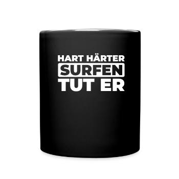 Surfer Surfen - Tasse einfarbig - Schwarz - Vorne