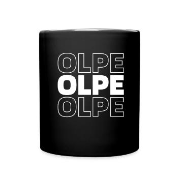 Deutsche Stadt Olpe Nordrheinwestfalen - Tasse einfarbig - Schwarz - Vorne