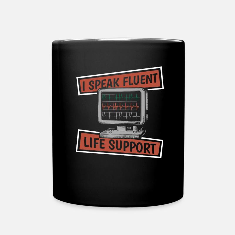 Intensivpfleger - Tasse einfarbig - Schwarz