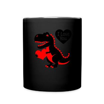 High-contrast Baby-t-rex - Full Colour Mug - black - Front