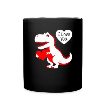 High-contrast Baby-t-rex - Full Colour Mug - black - Front