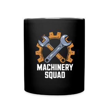 Heavy Machinery Mechanic Cadre - Full Colour Mug - black - Front