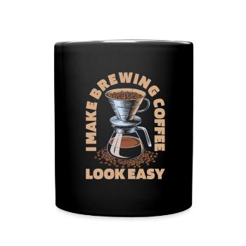 Barista - Tasse einfarbig - Schwarz - Vorne