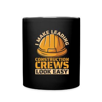 Contremaître en construction - Mug uni - noir - Devant