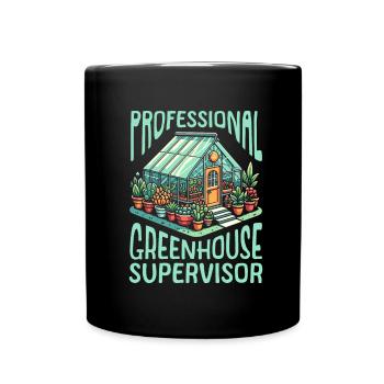 Gestionnaire de serre - Mug uni - noir - Devant