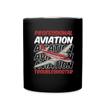 Mécanicien aéronautique - Mug uni - noir - Devant