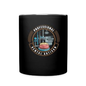 Zahntechniker - Tasse einfarbig - Schwarz - Vorne